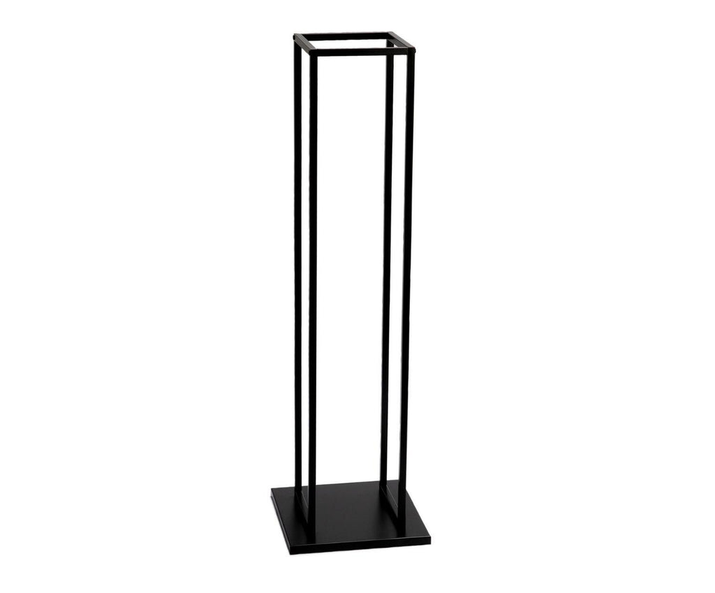 Black Metal log holder, H115 cm