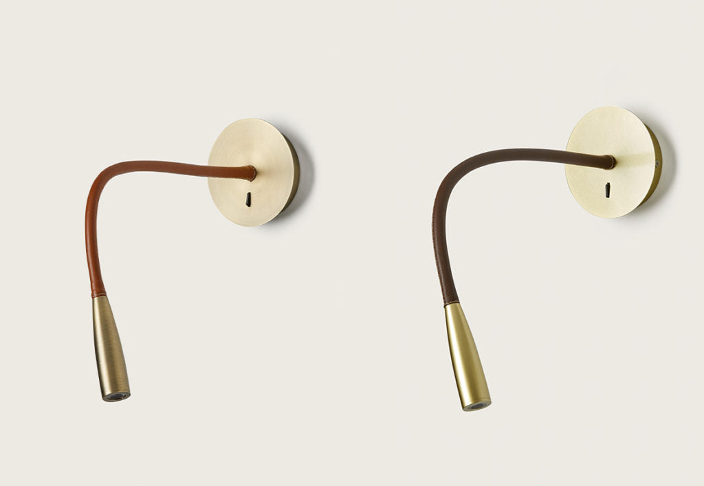 Flexi Leather wall lamp