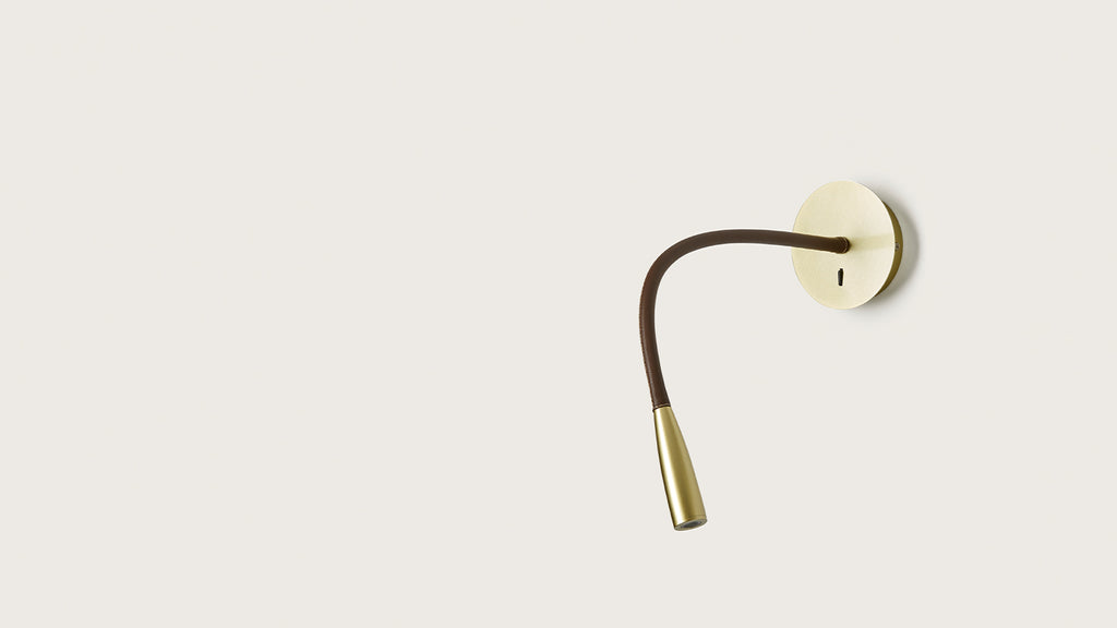 Flexi Leather wall lamp