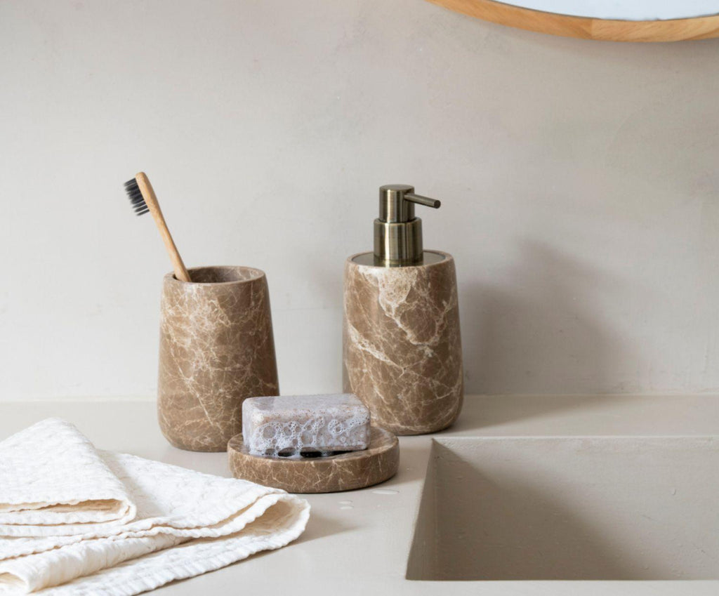 Beige Marble soap dish