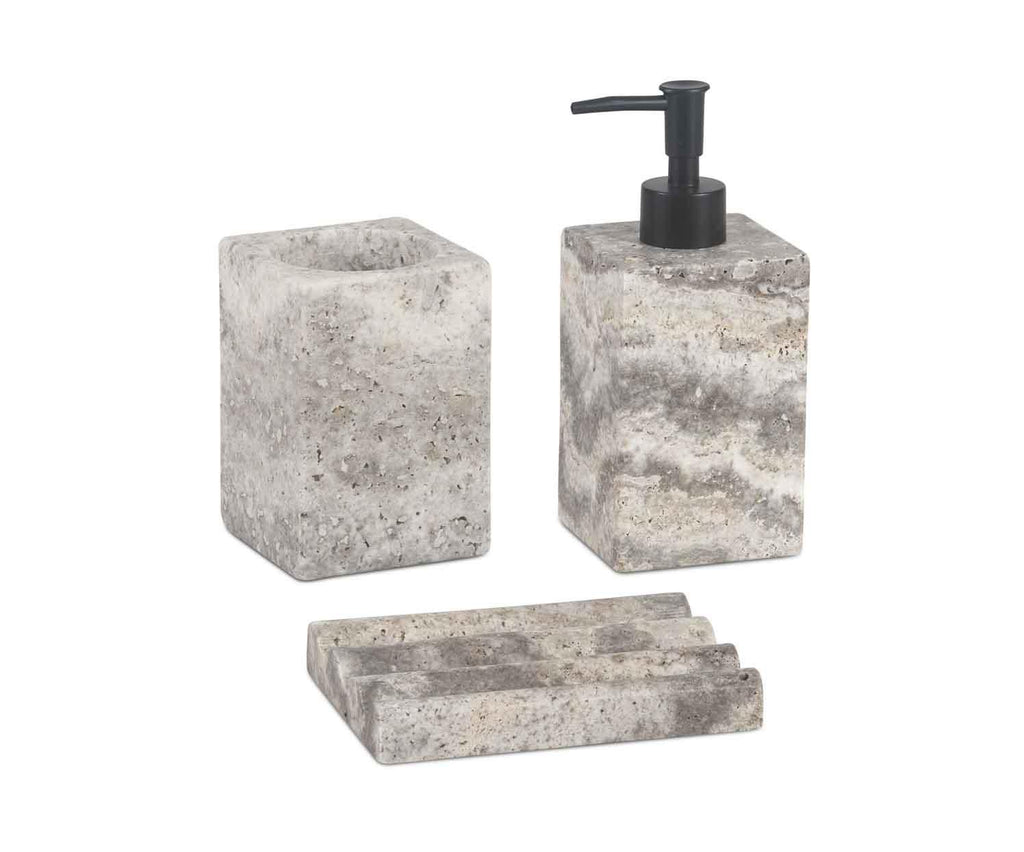Grey Marble soap dish