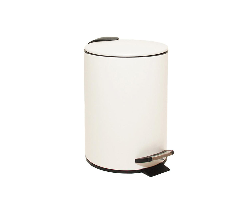 Šiukšlių dėžė su pedalu Off White, 3 l