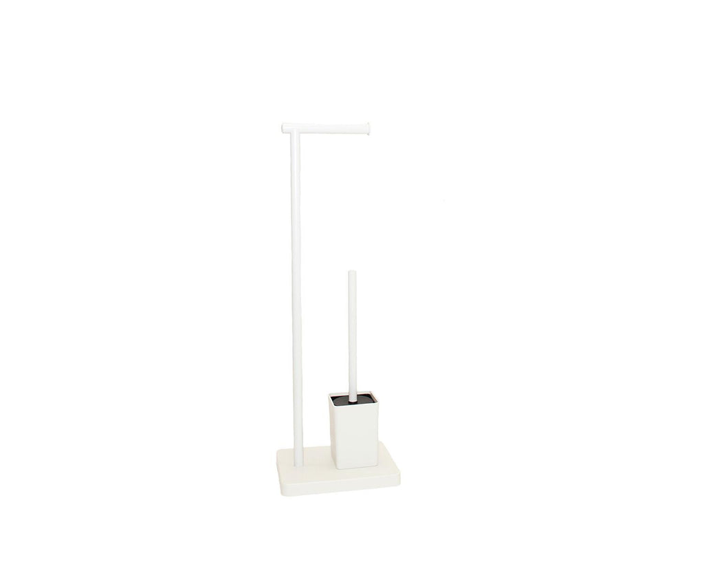 Off White toilet roll holder