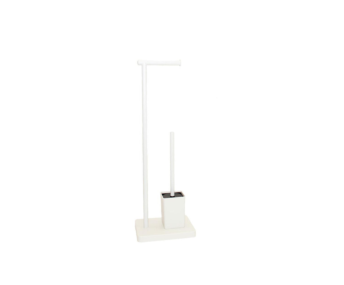 Off White toilet roll holder