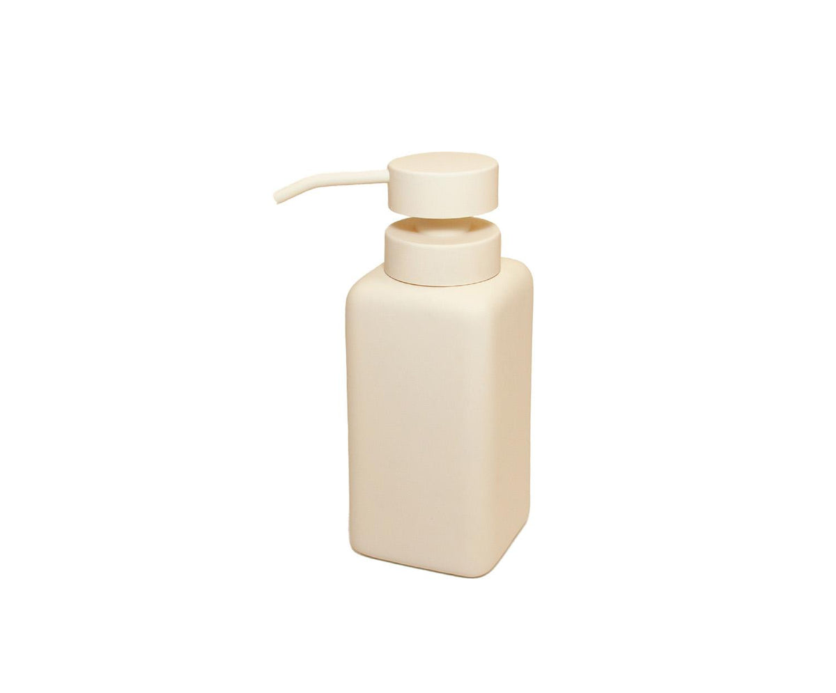 Beige Ceramic soap dispenser