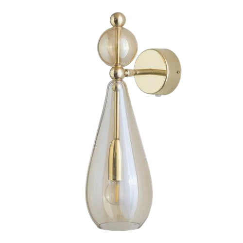 Smykke wall lamp, Golden Smoke / Gold, Ø12.5 cm