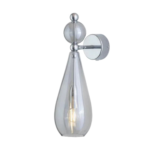 Sieninis šviestuvas Smykke Smokey Grey / Silver, Ø12.5 cm