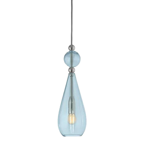Smykke pendant lamp, Topaz Blue / Silver, Ø12.5 cm