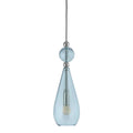Smykke pendant lamp, Topaz Blue / Silver, Ø12.5 cm