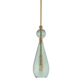 Smykke pendant lamp, Forest Green / Gold, Ø12.5 cm