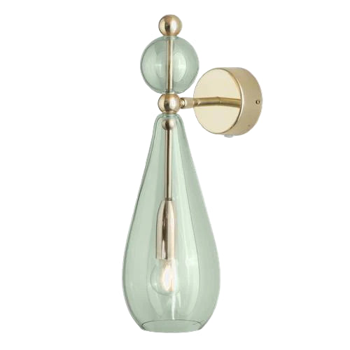 Smykke wall lamp, Forest Green / Gold, Ø12.5 cm