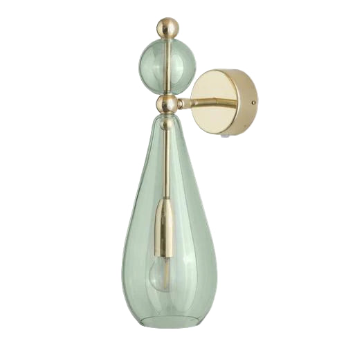 Smykke wall lamp, Forest Green / Gold, Ø12.5 cm