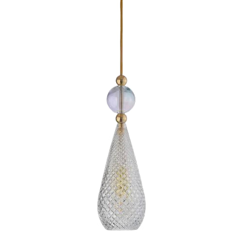 Pakabinamas šviestuvas Smykke Crystal with Chameleon Ball / Gold, Ø12.5 cm
