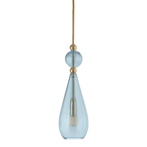Pakabinamas šviestuvas Smykke Topaz Blue / Gold, Ø12.5 cm