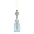 Pakabinamas šviestuvas Smykke Topaz Blue with Crystal Ball / Gold, Ø12.5 cm