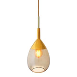Pakabinamas šviestuvas Lute M Golden Smoke / Gold, H49 cm