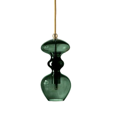 Pakabinamas šviestuvas Futura Ivy Green / Gold, H24 cm