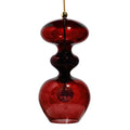 Futura pendant lamp, Ruby / Gold, H51 cm