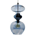 Futura pendant lamp, Deep Blue / Silver, H51 cm