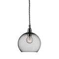 Rowan Smokey Grey Silver pendant lamp, Ø15.5 cm