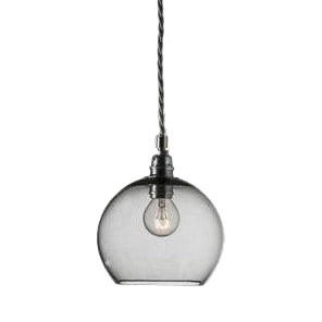 Rowan Smokey Grey Silver pendant lamp, Ø15.5 cm