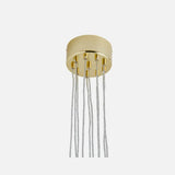 Pakabinamas šviestuvas Uva M Clear / Gold, Ø7 cm