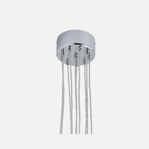 Uva M Crystal Mini Check / Silver pendant lamp, Ø7 cm