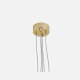 Pakabinamas šviestuvas Uva M Clear / Gold, Ø7 cm