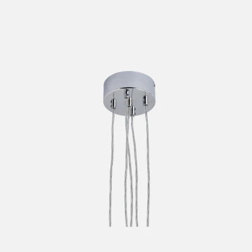 Uva M Crystal Mini Check / Silver pendant lamp, Ø7 cm