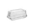 Glass butter dish