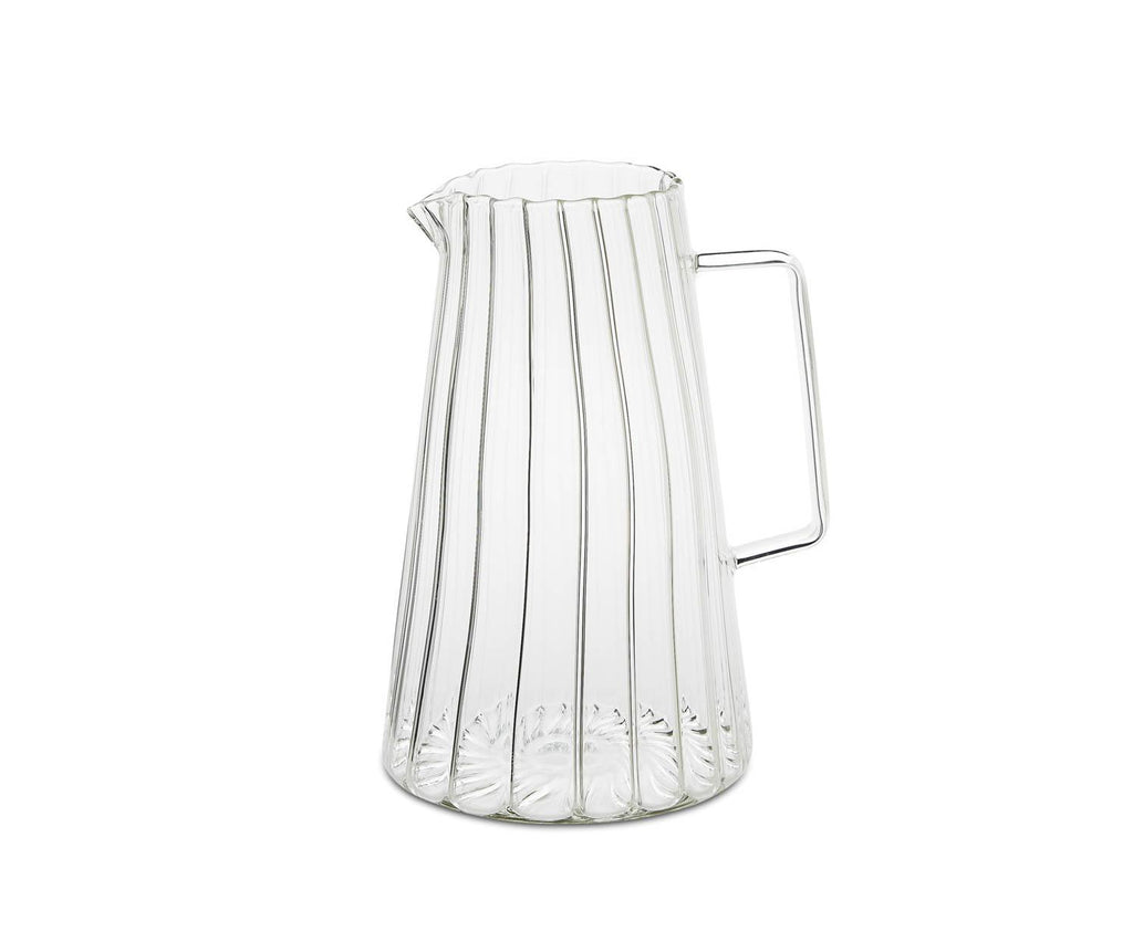 Stripes glass jug, 1 litre