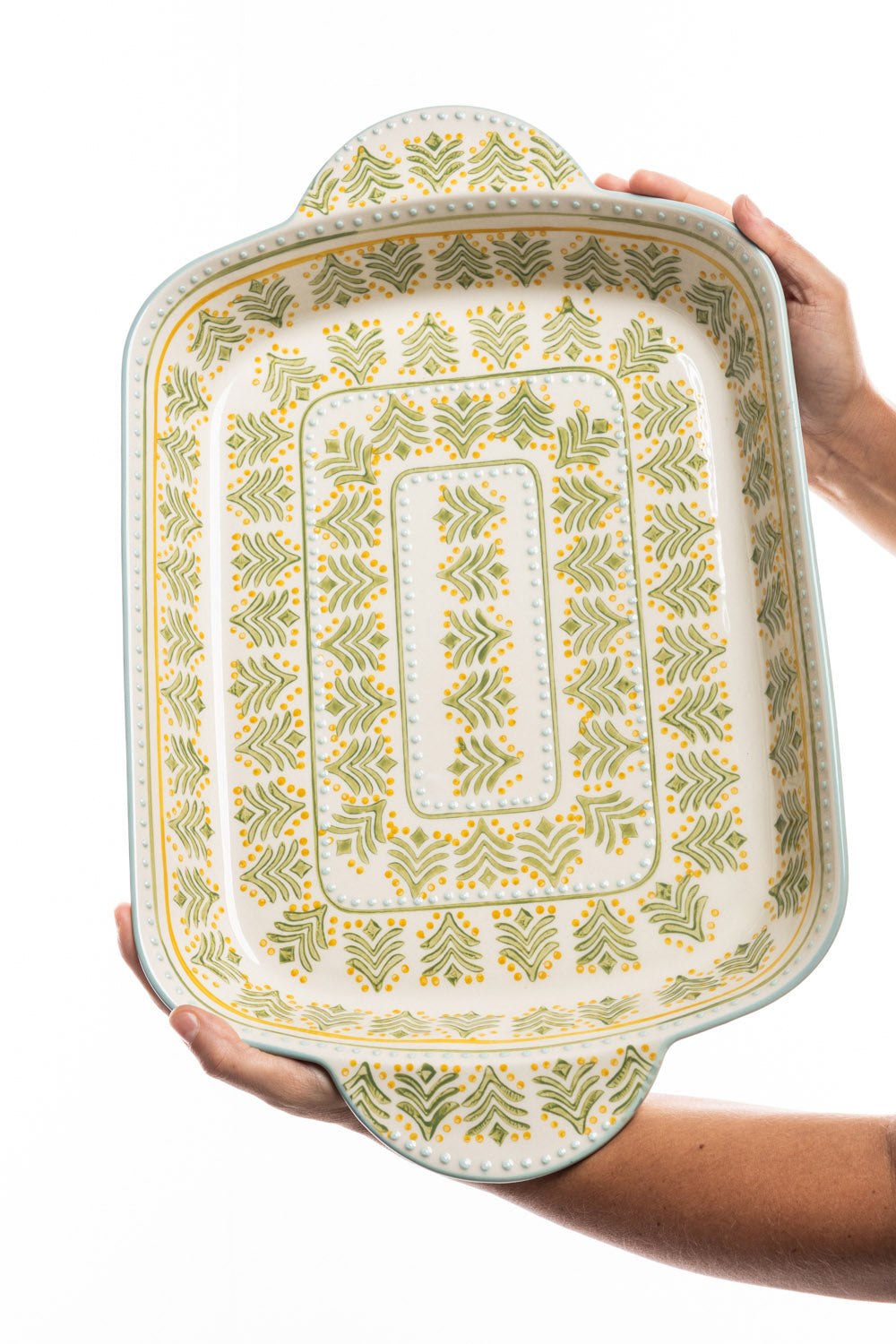 Retro baking dish with handles, 45.5 x 28 cm