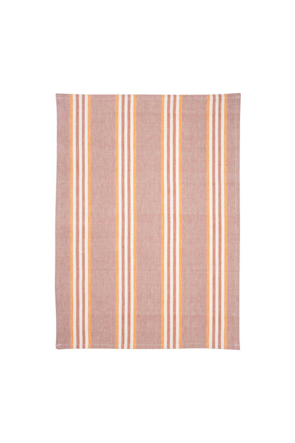 Stripes tea towel set, pink, 2 pcs