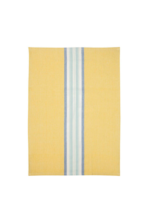 Stripes tea towel set, yellow, 2 pcs