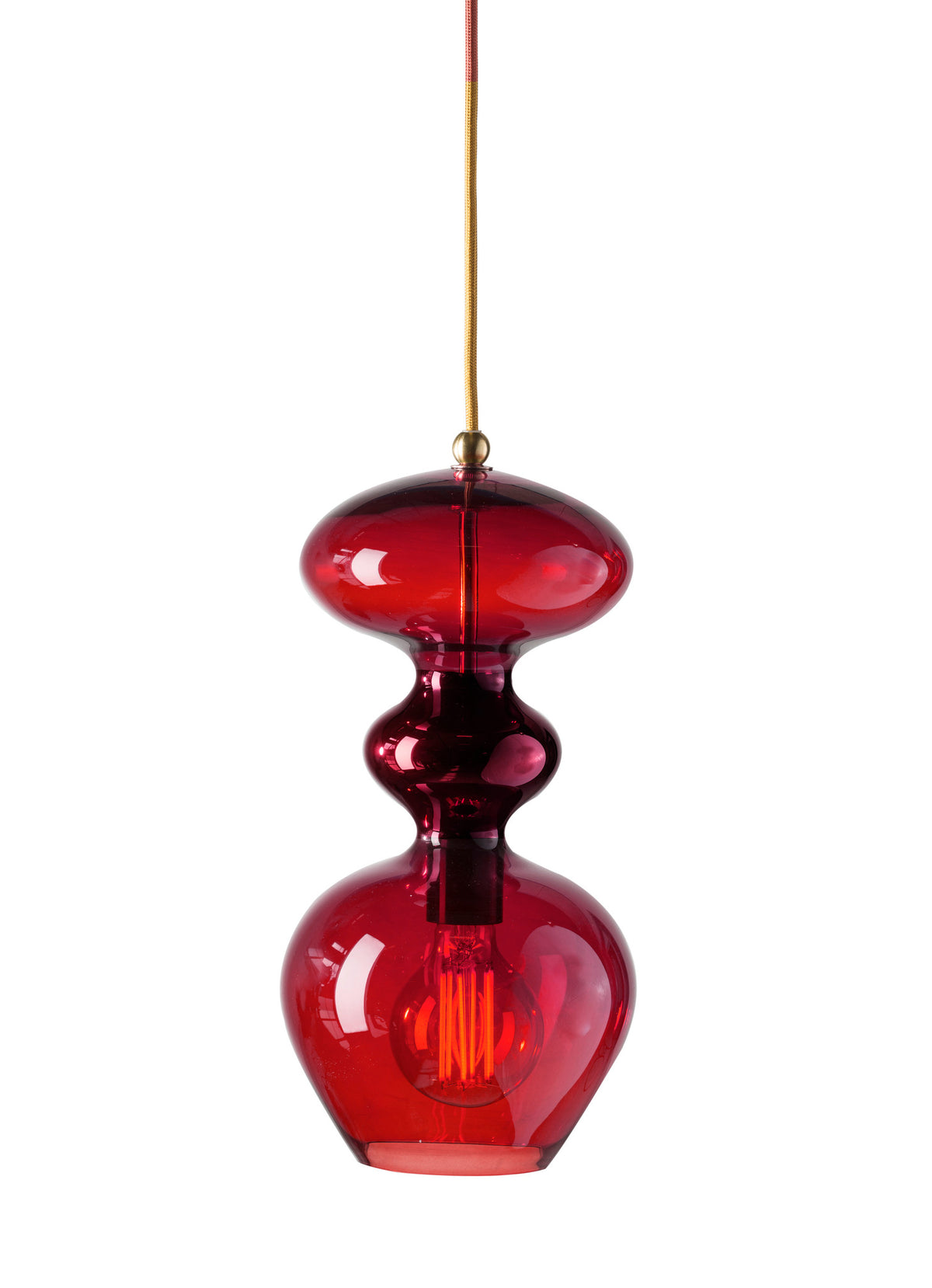 Pakabinamas šviestuvas Futura Ruby / Gold, H37 cm