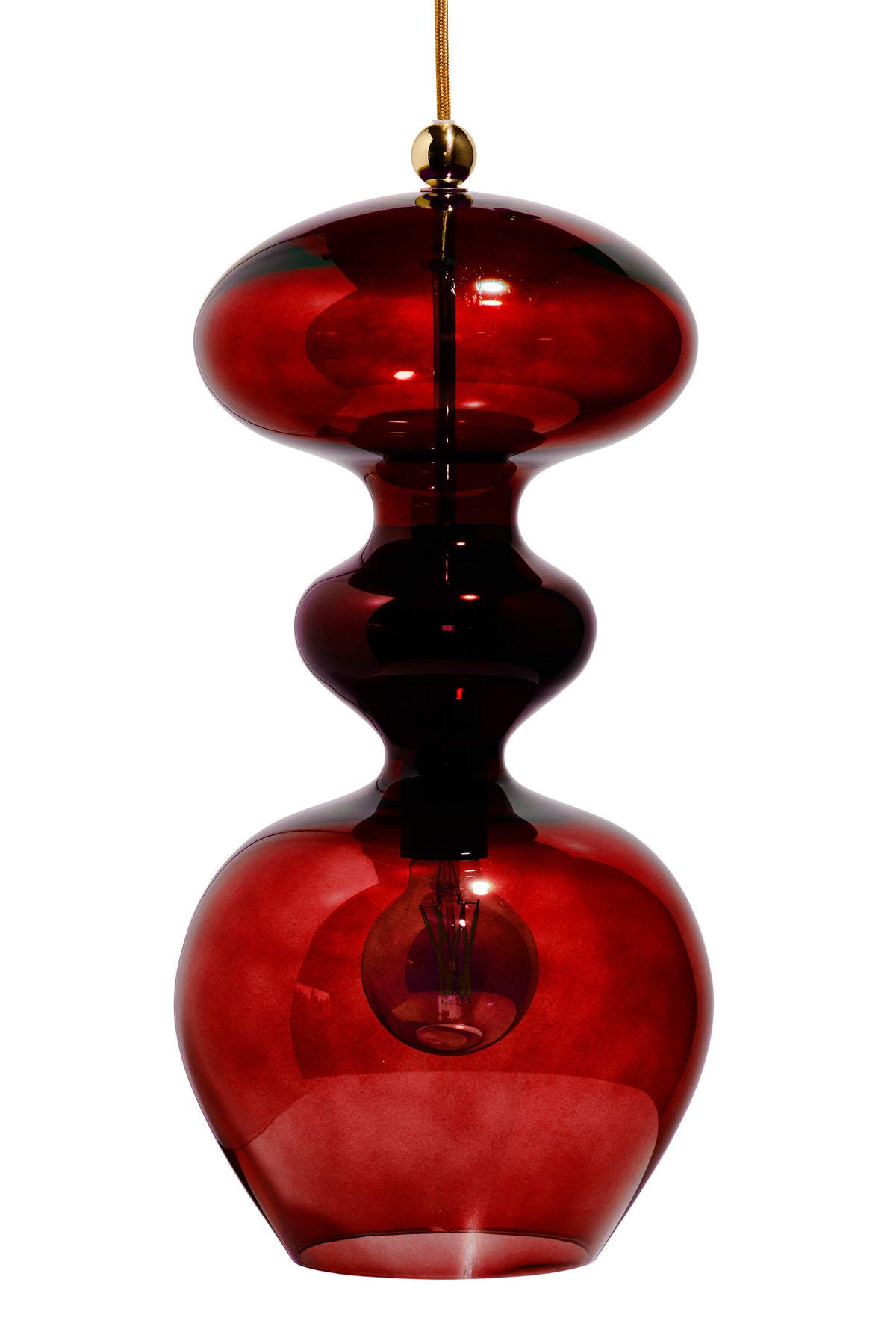 Pakabinamas šviestuvas Futura Ruby / Gold, H51 cm