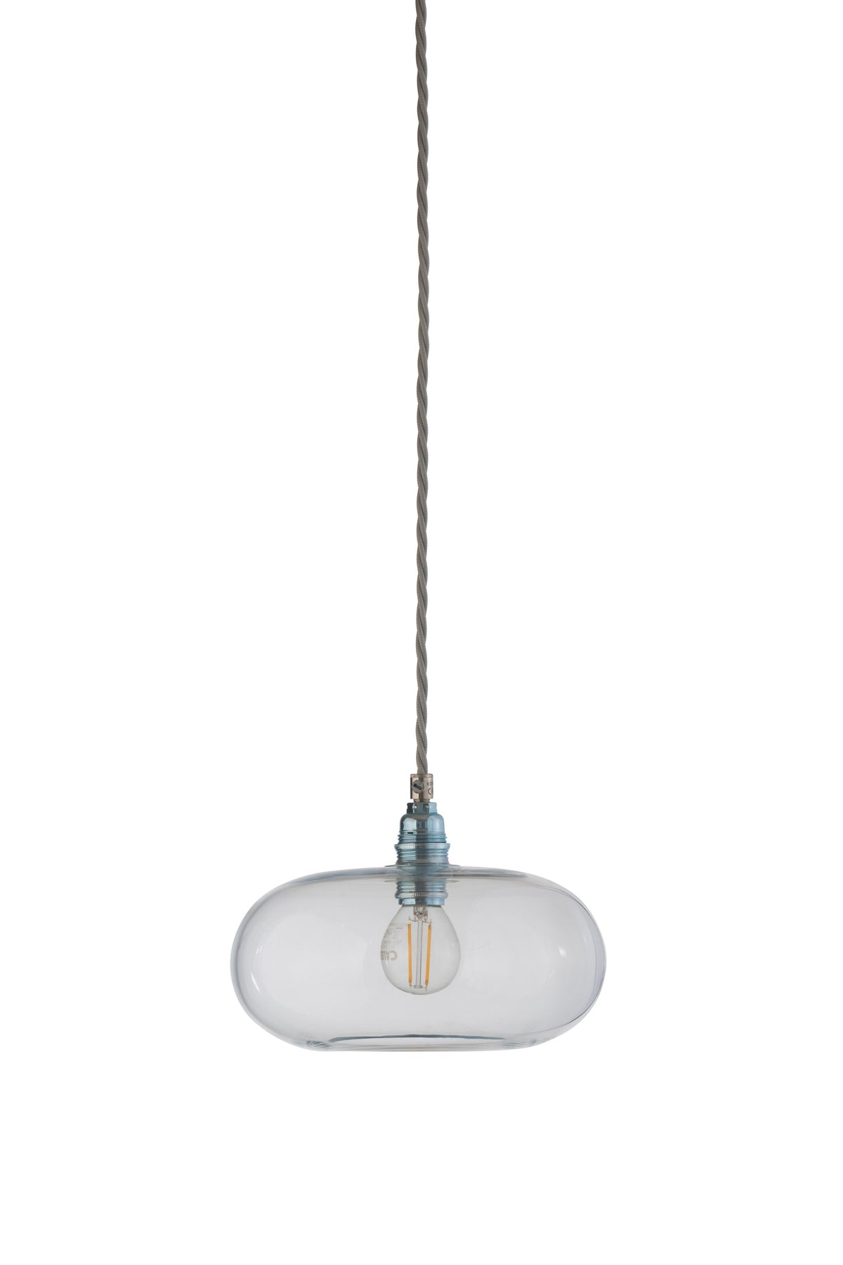 Pakabinamas šviestuvas Horizon Ø21 cm, Clear with Silver – įjungtas