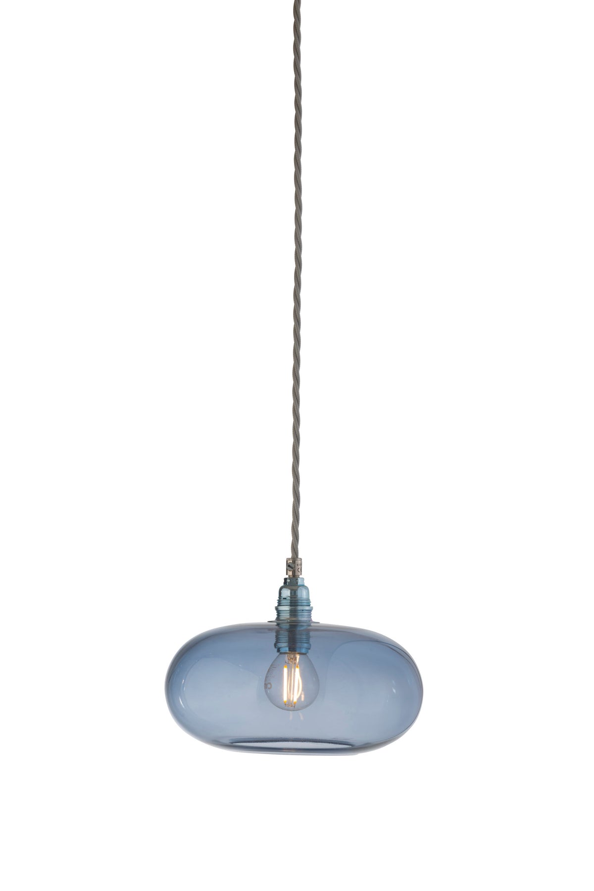 Pakabinamas šviestuvas Horizon Ø21 cm, Deep Blue – įjungtas