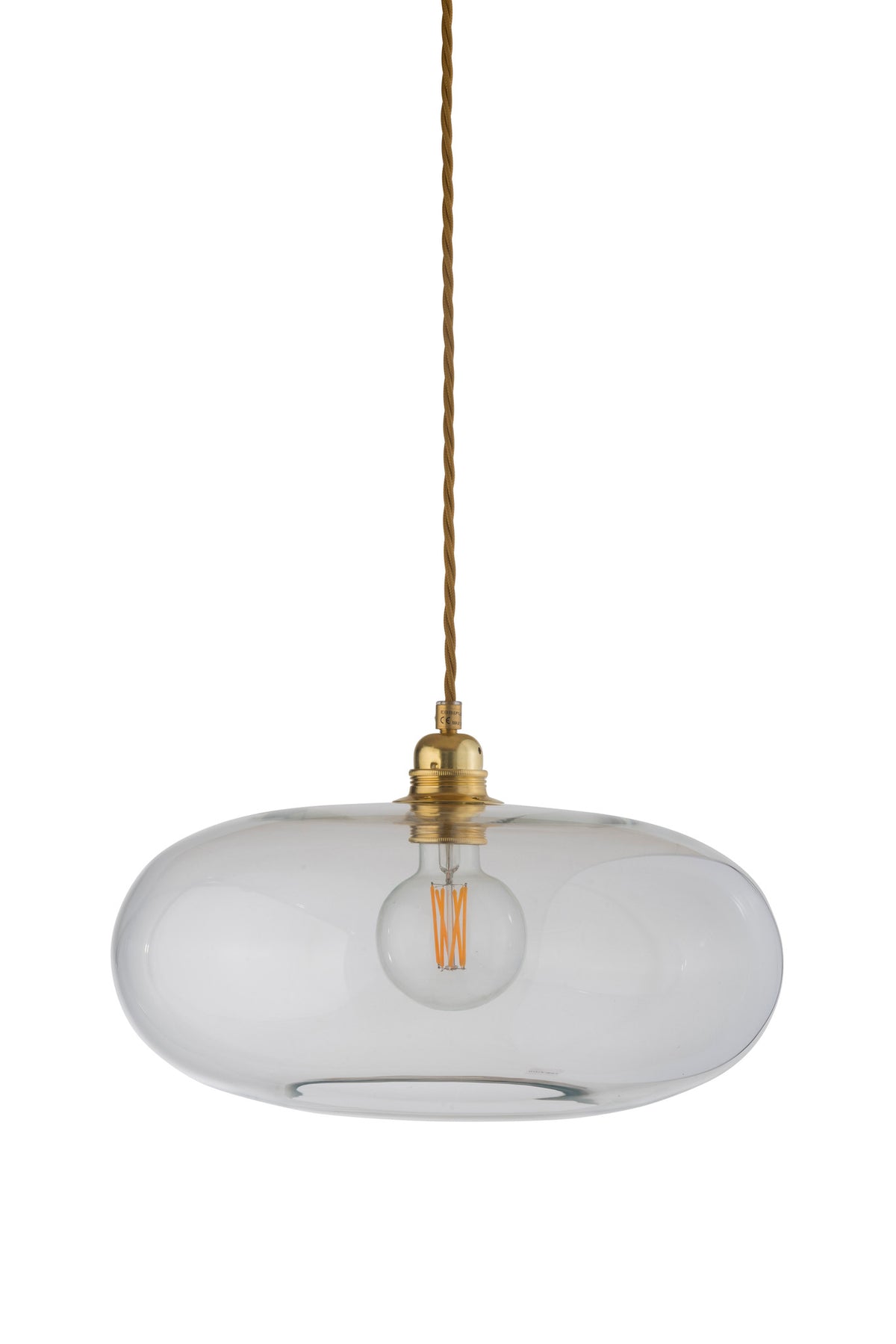 Pakabinamas šviestuvas Horizon Ø36 cm, Clear with Gold