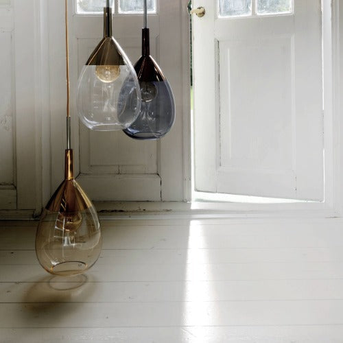Pakabinamas šviestuvas Lute M Clear / Gold, H49 cm – detalė