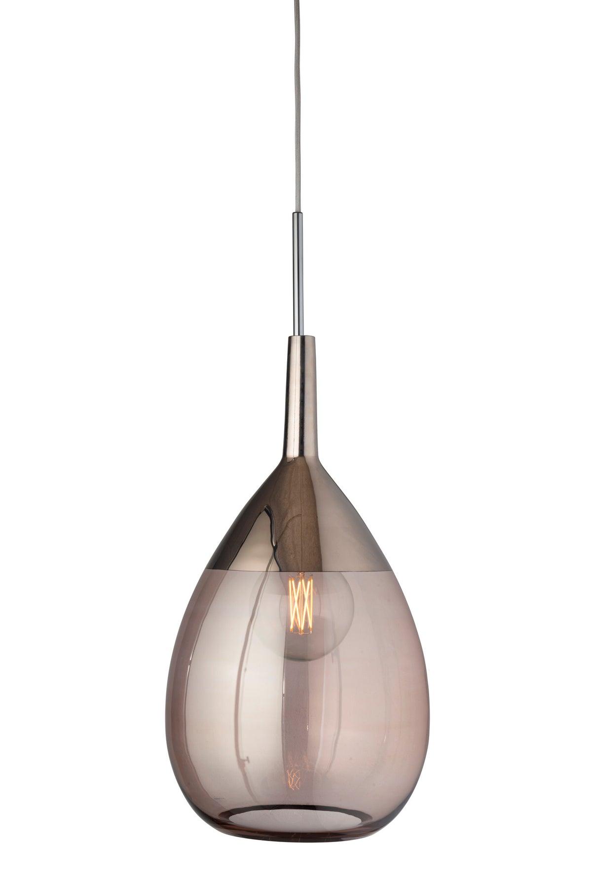 Pakabinamas šviestuvas Lute XL Obsidian / Platinum, H70 cm