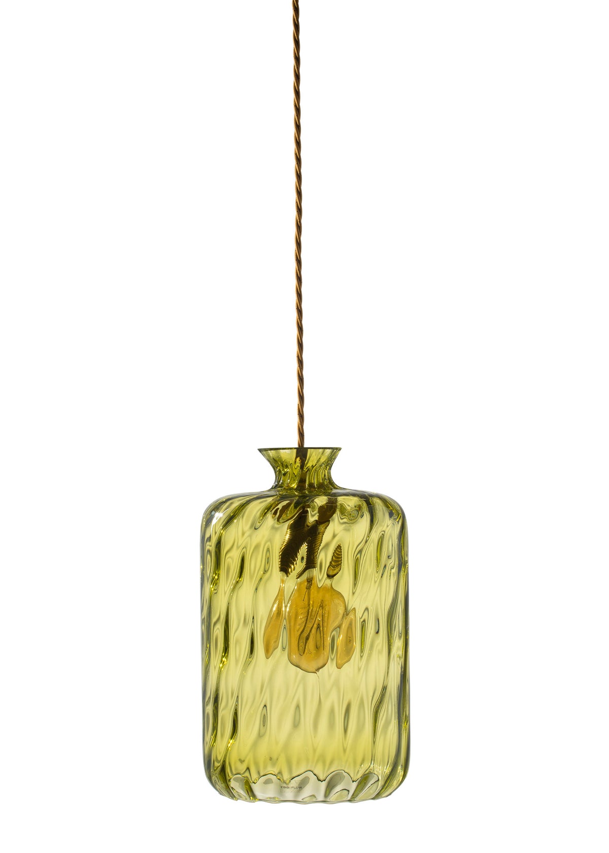 Pakabinamas šviestuvas Pillar Olive – įjungtas