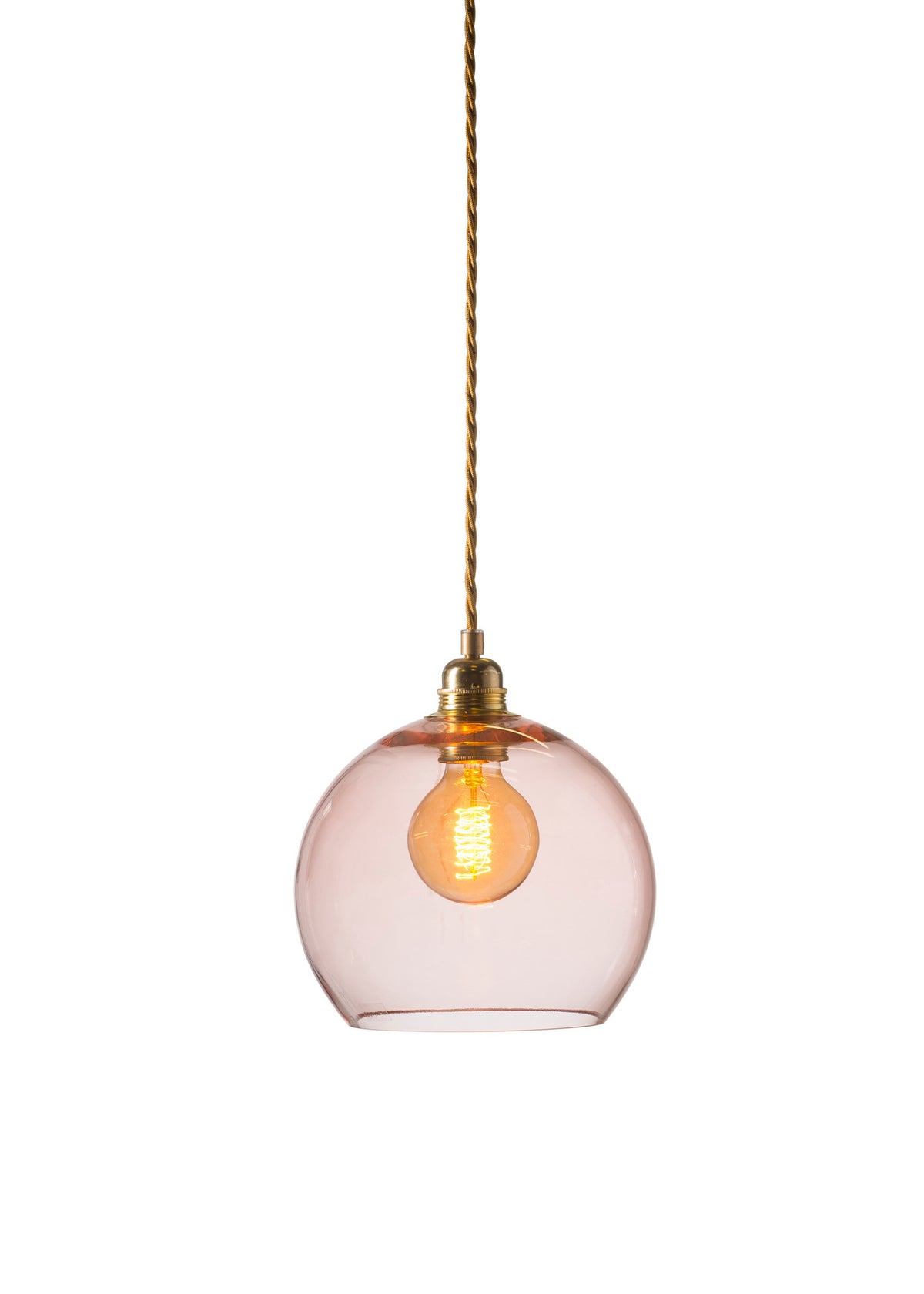 Pakabinamas šviestuvas Rowan Bright Coral Gold, Ø22 cm