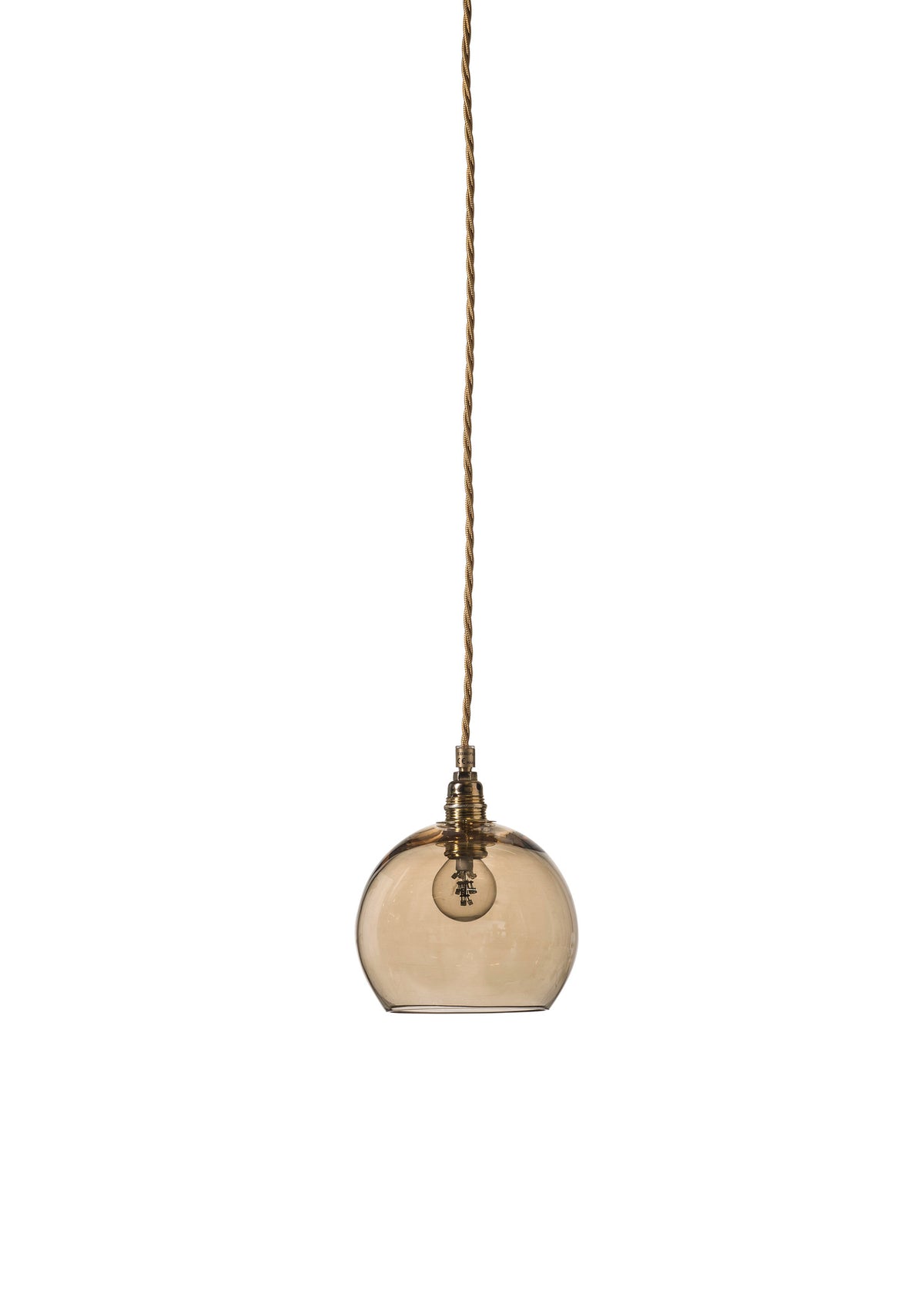 Pakabinamas šviestuvas Rowan Golden Smoke Gold, Ø15,5 cm