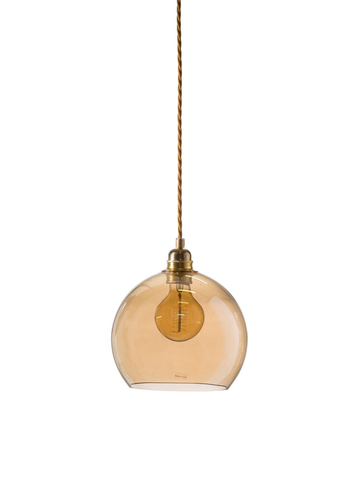 Pakabinamas šviestuvas Rowan Golden Smoke Gold, Ø22 cm