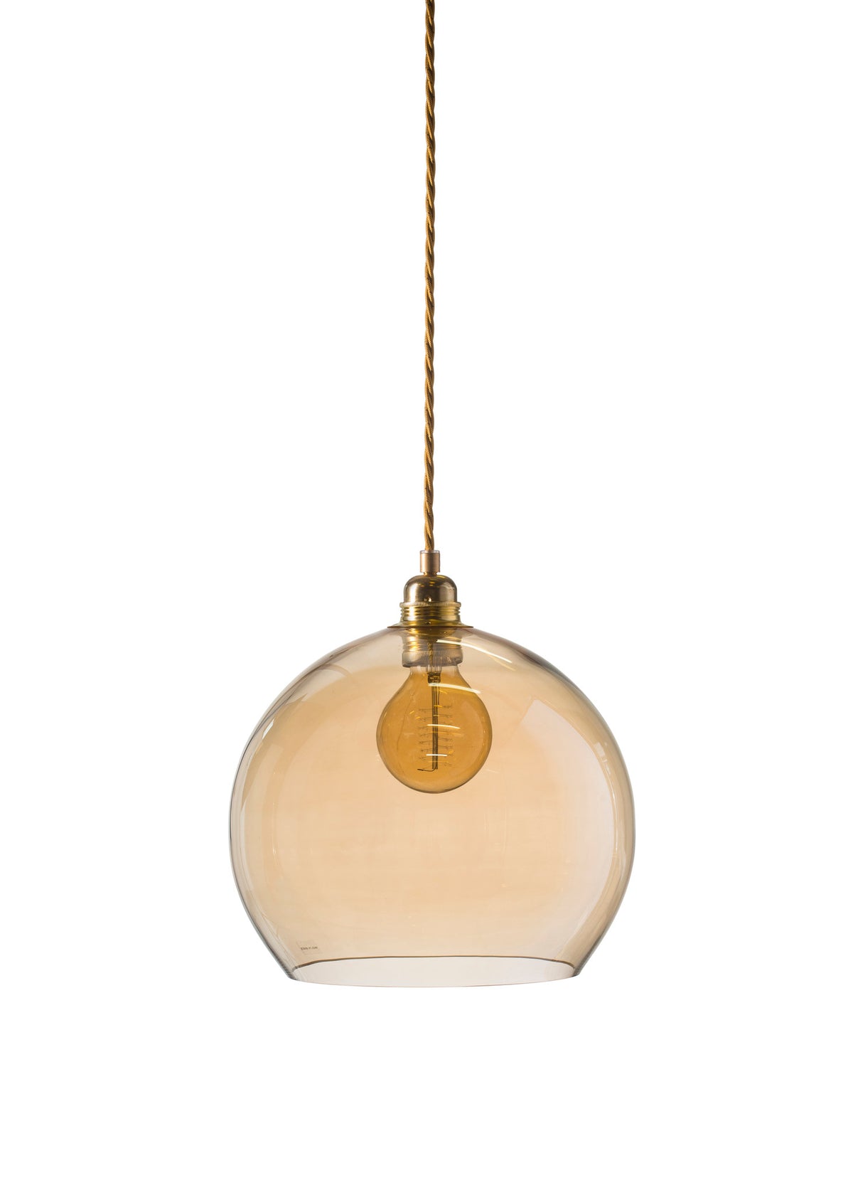 Pakabinamas šviestuvas Rowan L Golden Smoke Gold, Ø28 cm
