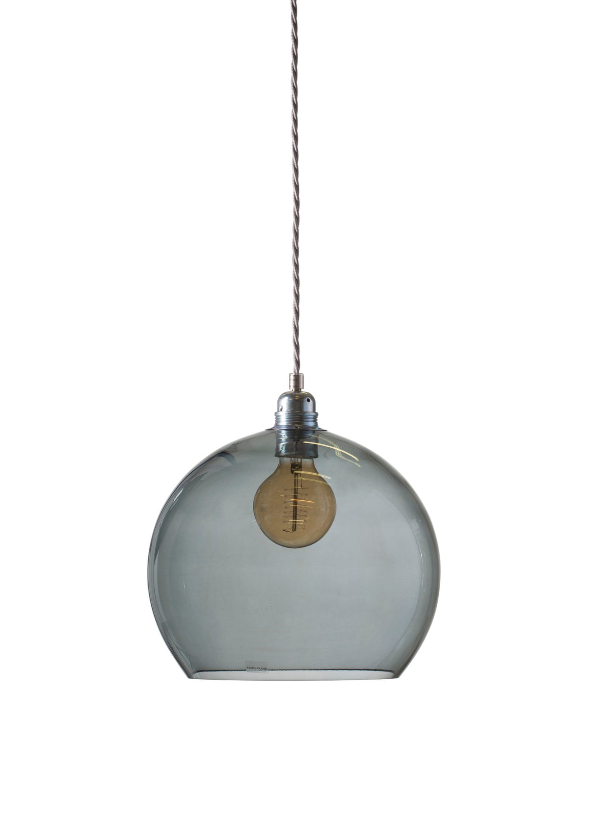 Pakabinamas šviestuvas Rowan L Smokey Grey Silver, Ø28 cm