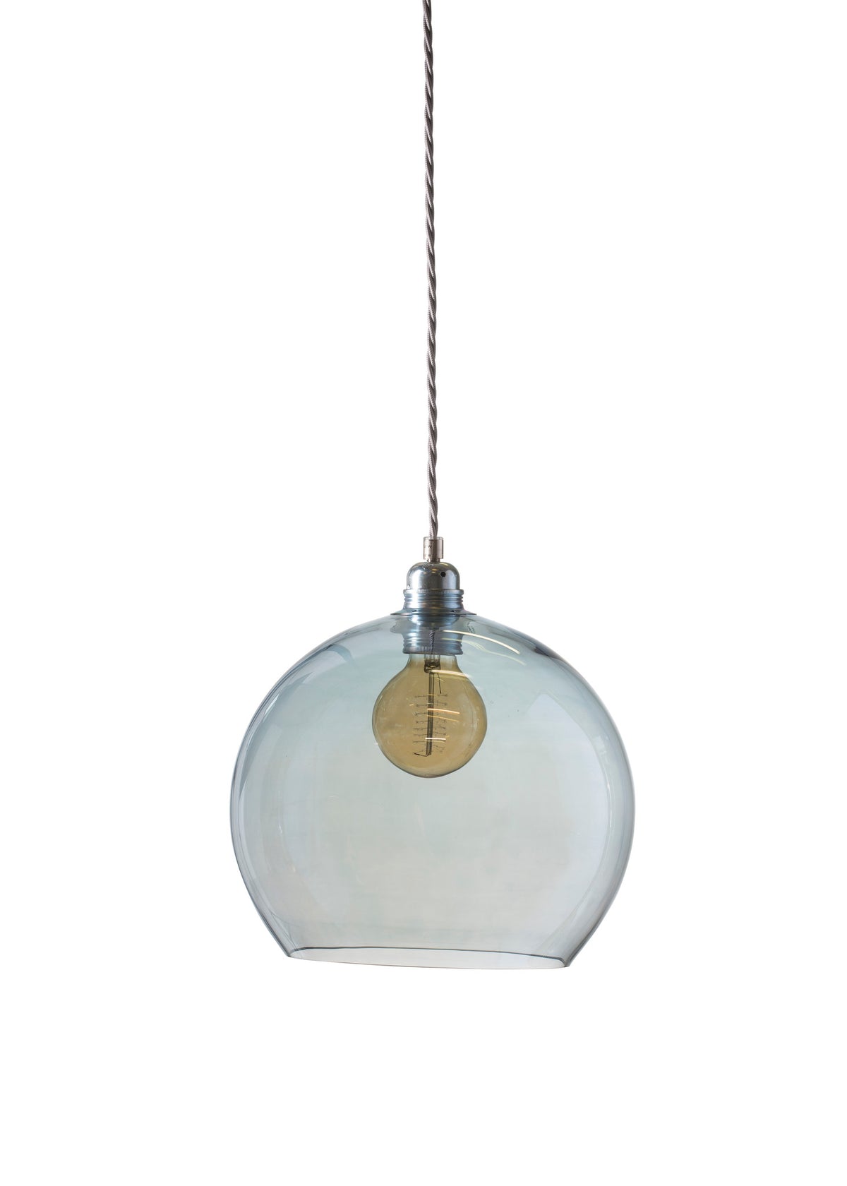 Pakabinamas šviestuvas Rowan L Topaz Blue Silver, Ø28 cm