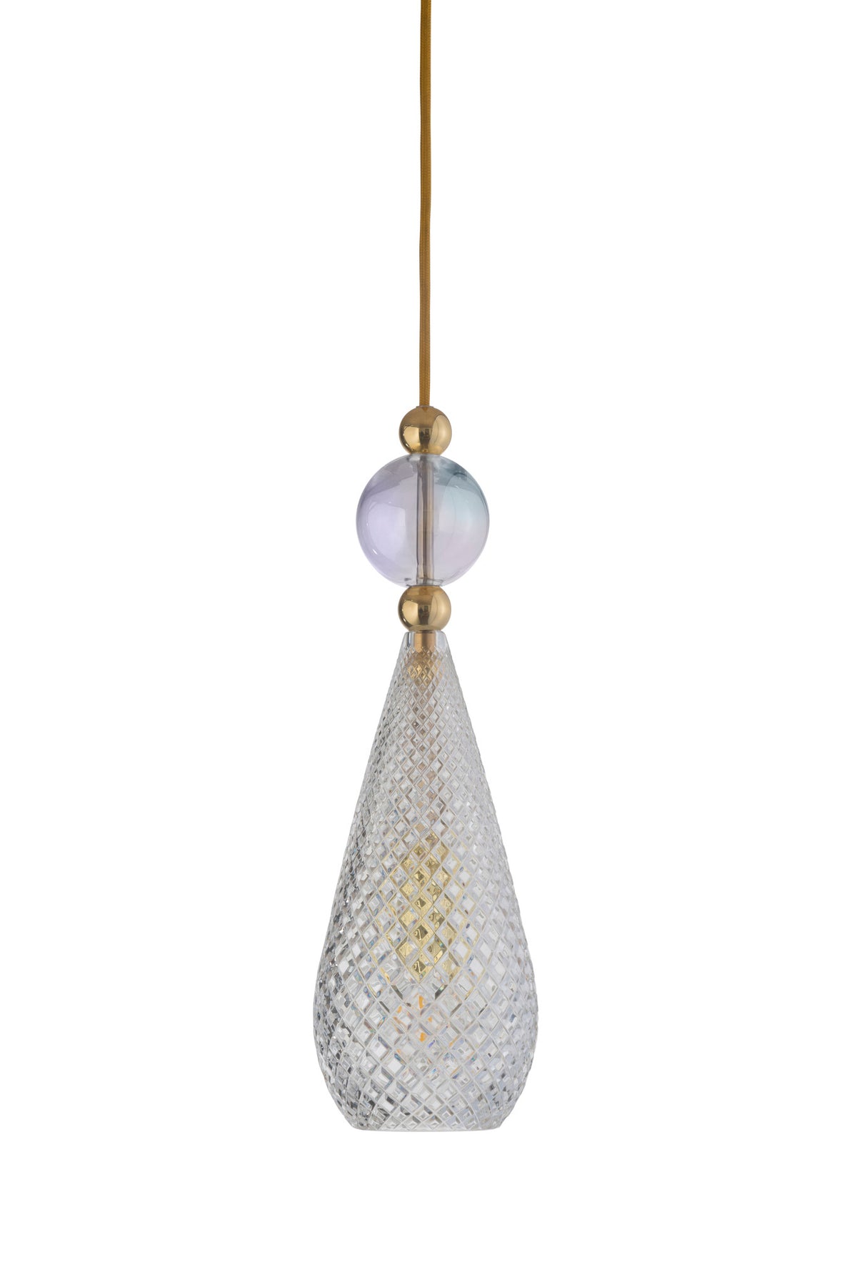 Pakabinamas šviestuvas Smykke Crystal with Chameleon Ball / Gold, Ø12,5 cm