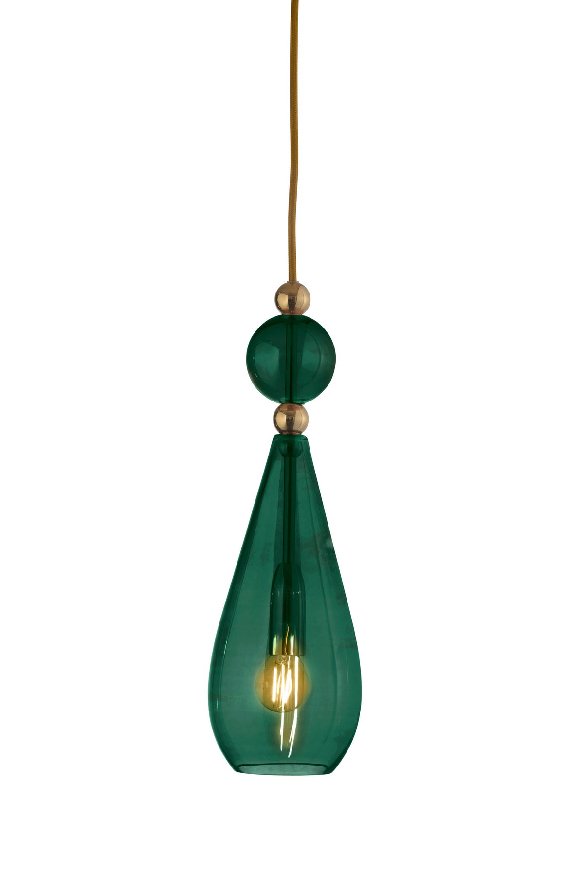 Pakabinamas šviestuvas Smykke Ivy Green / Gold, Ø12,5 cm
